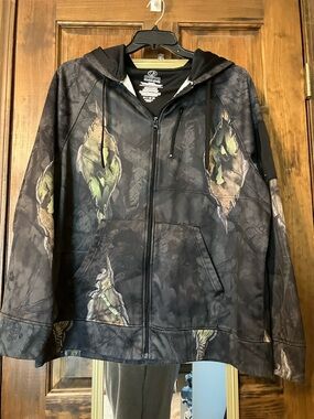 Mossy Oak Performance Tech fleece Break up eclipse Hooded Zip Jacket
